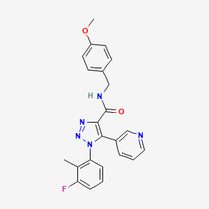 B2979344 1-(3-fluoro-2-methylphenyl)-N-(4-methoxybenzyl)-5-pyridin-3-yl-1H-1,2,3-triazole-4-carboxamide CAS No. 1251604-42-8