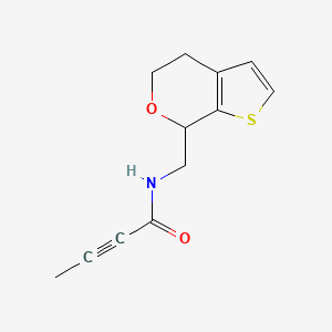 molecular formula C12H13NO2S B2979487 n-({4h,5h,7h-Thieno[2,3-c]pyran-7-yl}methyl)but-2-ynamide CAS No. 2411302-72-0