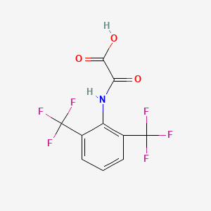 molecular formula C10H5F6NO3 B2979499 2-((2,6-Bis(trifluoromethyl)phenyl)amino)-2-oxoacetic acid CAS No. 2007916-44-9