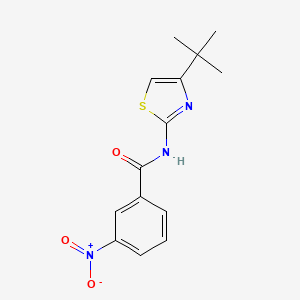 molecular formula C14H15N3O3S B2979523 N-(4-tert-butyl-1,3-thiazol-2-yl)-3-nitrobenzamide CAS No. 303226-98-4