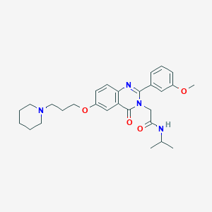 molecular formula C28H36N4O4 B2979605 Vasopressin antagonist 1867 