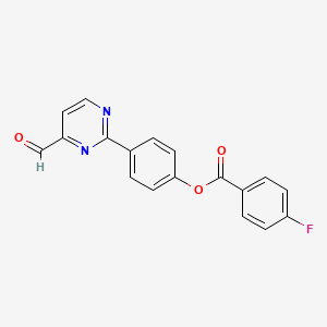 4-(4-Formyl-2-pyrimidinyl)phenyl 4-fluorobenzenecarboxylate