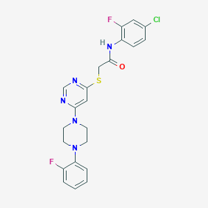 N-{5-[(4-{[(4-chlorophenyl)sulfonyl]amino}piperidin-1-yl)carbonyl]-2-methylphenyl}acetamide