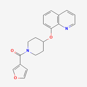 Furan-3-yl(4-(quinolin-8-yloxy)piperidin-1-yl)methanone