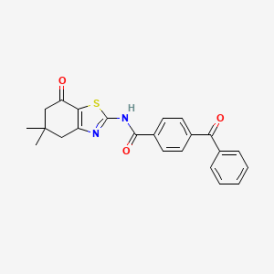 4-benzoyl-N-(5,5-dimethyl-7-oxo-4,5,6,7-tetrahydrobenzo[d]thiazol-2-yl)benzamide