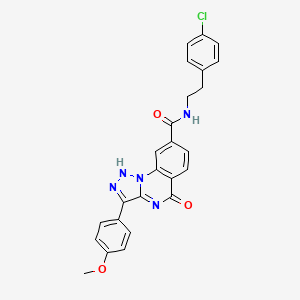 N-(4-chlorophenethyl)-3-(4-methoxyphenyl)-5-oxo-4,5-dihydro-[1,2,3]triazolo[1,5-a]quinazoline-8-carboxamide