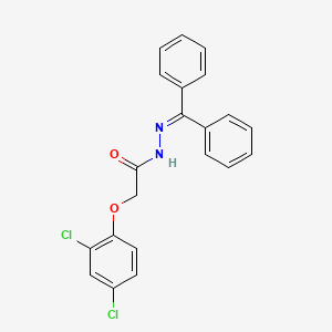 molecular formula C21H16Cl2N2O2 B2979729 2-(2,4-dichlorophenoxy)-N'-(diphenylmethylene)acetohydrazide CAS No. 341967-94-0