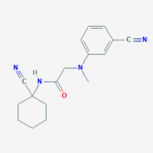 molecular formula C17H20N4O B2979788 N-(1-cyanocyclohexyl)-2-[(3-cyanophenyl)(methyl)amino]acetamide CAS No. 1241361-15-8