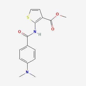 B2979799 Methyl 2-(4-(dimethylamino)benzamido)thiophene-3-carboxylate CAS No. 864940-32-9