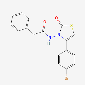 molecular formula C17H13BrN2O2S B2979804 N-(4-(4-bromophenyl)-2-oxothiazol-3(2H)-yl)-2-phenylacetamide CAS No. 326004-31-3
