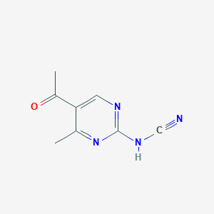 (5-Acetyl-4-methylpyrimidin-2-yl)cyanamide