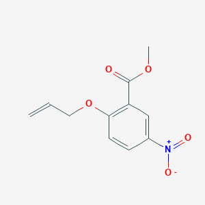 molecular formula C11H11NO5 B2979817 Methyl 5-nitro-2-(prop-2-en-1-yloxy)benzoate CAS No. 1161799-78-5