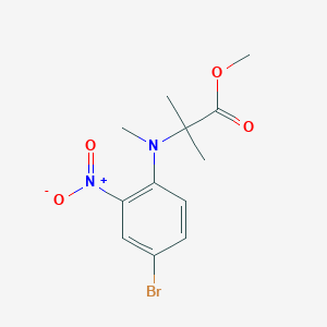 Methyl 2-[(4-bromo-2-nitrophenyl)(methyl)amino]-2-methylpropanoate
