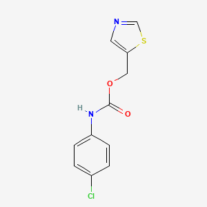1,3-thiazol-5-ylmethyl N-(4-chlorophenyl)carbamate