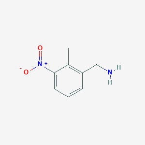 molecular formula C8H10N2O2 B2979827 (2-Methyl-3-nitrophenyl)methanamine CAS No. 131780-96-6