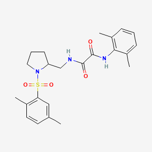 N1-(2,6-dimethylphenyl)-N2-((1-((2,5-dimethylphenyl)sulfonyl)pyrrolidin-2-yl)methyl)oxalamide