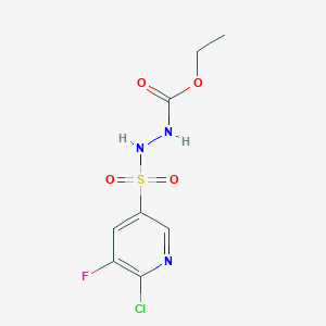 Ethyl N-[(6-chloro-5-fluoropyridin-3-yl)sulfonylamino]carbamate