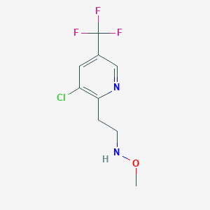 3-Chloro-2-[2-(methoxyamino)ethyl]-5-(trifluoromethyl)pyridine