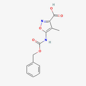 4-Methyl-5-(phenylmethoxycarbonylamino)-1,2-oxazole-3-carboxylic acid