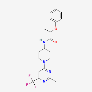 N-{1-[2-methyl-6-(trifluoromethyl)pyrimidin-4-yl]piperidin-4-yl}-2-phenoxypropanamide