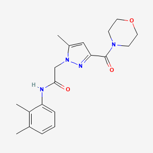 N-(2,3-dimethylphenyl)-2-(5-methyl-3-(morpholine-4-carbonyl)-1H-pyrazol-1-yl)acetamide