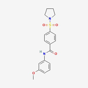 N-(3-Methoxy-phenyl)-4-(pyrrolidine-1-sulfonyl)-benzamide