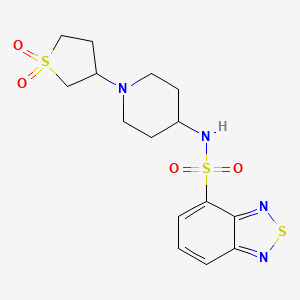 N-(1-(1,1-dioxidotetrahydrothiophen-3-yl)piperidin-4-yl)benzo[c][1,2,5]thiadiazole-4-sulfonamide