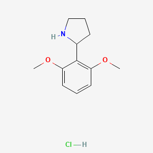 2-(2,6-Dimethoxyphenyl)pyrrolidine;hydrochloride