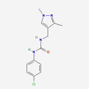 1-(4-Chlorophenyl)-3-[(1,3-dimethylpyrazol-4-yl)methyl]urea