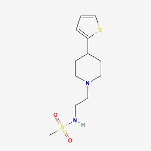 N-(2-(4-(thiophen-2-yl)piperidin-1-yl)ethyl)methanesulfonamide