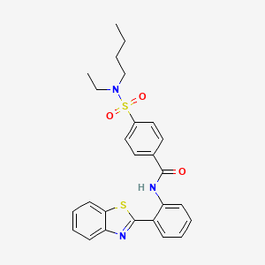 N-[2-(1,3-benzothiazol-2-yl)phenyl]-4-[butyl(ethyl)sulfamoyl]benzamide