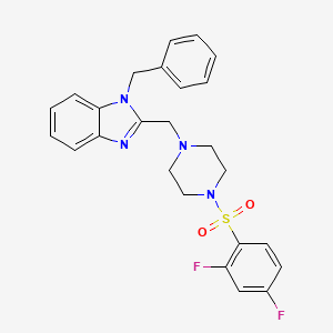 1-benzyl-2-((4-((2,4-difluorophenyl)sulfonyl)piperazin-1-yl)methyl)-1H-benzo[d]imidazole