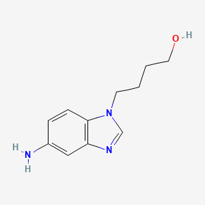 molecular formula C11H15N3O B2979965 4-(5-Amino-benzoimidazol-1-yl)-butan-1-ol CAS No. 313508-71-3