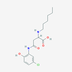 4-((5-Chloro-2-hydroxyphenyl)amino)-2-(hexylamino)-4-oxobutanoic acid