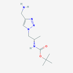 Tert-butyl N-[(2S)-1-[4-(aminomethyl)triazol-1-yl]propan-2-yl]carbamate