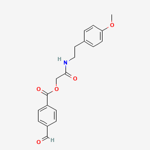 [2-[2-(4-Methoxyphenyl)ethylamino]-2-oxoethyl] 4-formylbenzoate