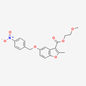 2-Methoxyethyl 2-methyl-5-[(4-nitrophenyl)methoxy]-1-benzofuran-3-carboxylate