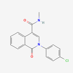 2-(4-chlorophenyl)-N-methyl-1-oxo-1,2-dihydro-4-isoquinolinecarboxamide