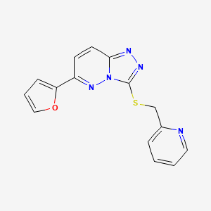 6-(2-Furanyl)-3-(2-pyridinylmethylthio)-[1,2,4]triazolo[4,3-b]pyridazine