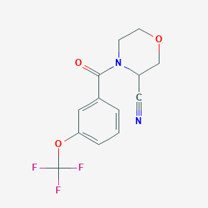 4-[3-(Trifluoromethoxy)benzoyl]morpholine-3-carbonitrile