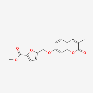 Methyl 5-[(3,4,8-trimethyl-2-oxochromen-7-yl)oxymethyl]furan-2-carboxylate