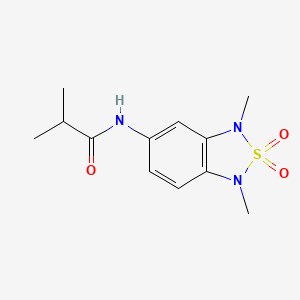 N-(1,3-dimethyl-2,2-dioxido-1,3-dihydrobenzo[c][1,2,5]thiadiazol-5-yl)isobutyramide