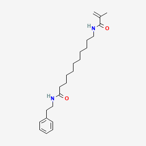molecular formula C23H36N2O2 B2980023 2-methyl-N-[11-oxo-11-(phenethylamino)undecyl]acrylamide CAS No. 866137-27-1