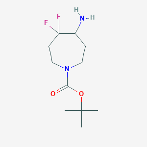 tert-Butyl 5-amino-4,4-difluoroazepane-1-carboxylate