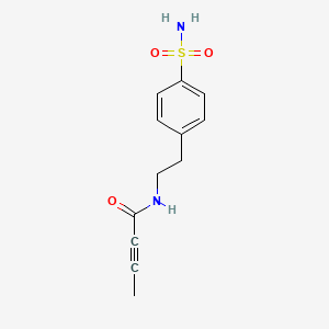 N-[2-(4-Sulfamoylphenyl)ethyl]but-2-ynamide