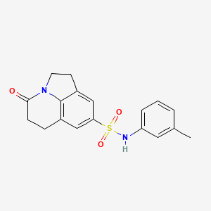 4-oxo-N-(m-tolyl)-2,4,5,6-tetrahydro-1H-pyrrolo[3,2,1-ij]quinoline-8-sulfonamide