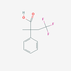 molecular formula C11H11F3O2 B2980088 4,4,4-Trifluoro-2-methyl-2-phenylbutanoic acid CAS No. 2009452-40-6