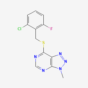 7-((2-chloro-6-fluorobenzyl)thio)-3-methyl-3H-[1,2,3]triazolo[4,5-d]pyrimidine