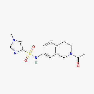 N-(2-acetyl-1,2,3,4-tetrahydroisoquinolin-7-yl)-1-methyl-1H-imidazole-4-sulfonamide