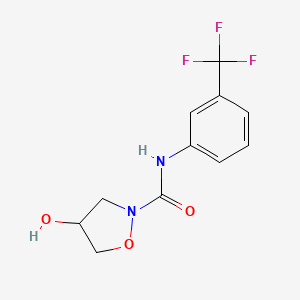 4-hydroxy-N-[3-(trifluoromethyl)phenyl]dihydro-2(3H)-isoxazolecarboxamide